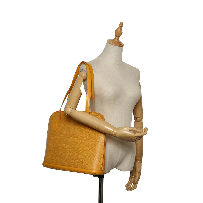 Louis Vuitton Yellow Epi Leather Lussac Handbag