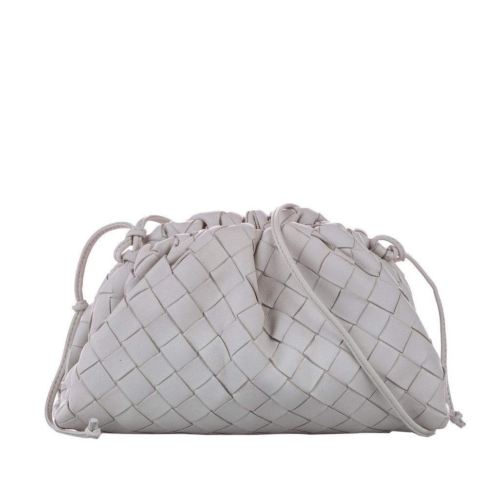 The Mini Pouch 20 Intrecciato Leather Crossbody bag White