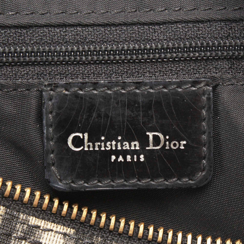 CHRISTIAN DIOR blue logo Dior Oblique canvas Boston bag – Vintage Carwen