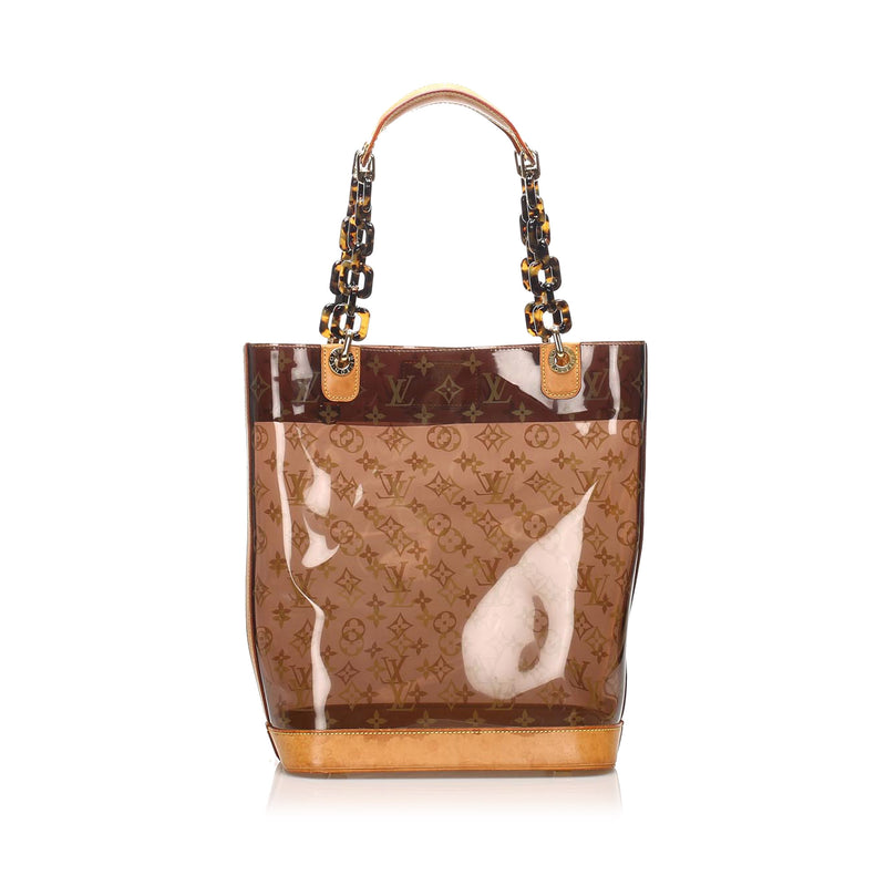 Louis Vuitton Limited Edition Taupe Monogram Charms Cabas Bag