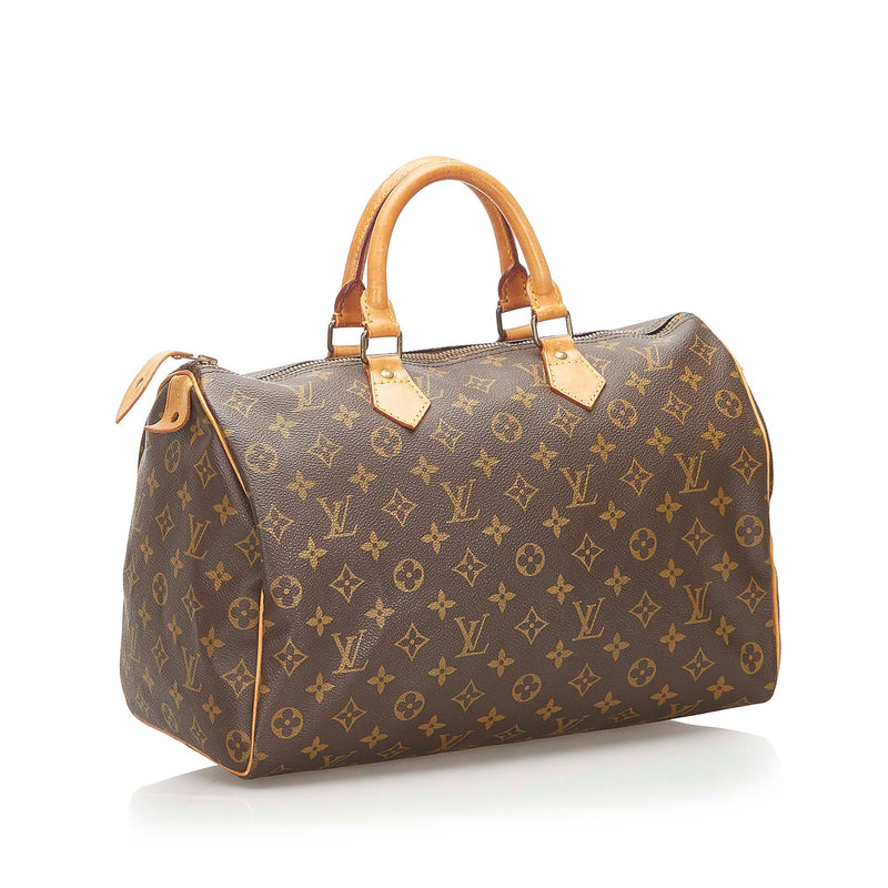 Louis Vuitton Monogram Speedy 35 Brown