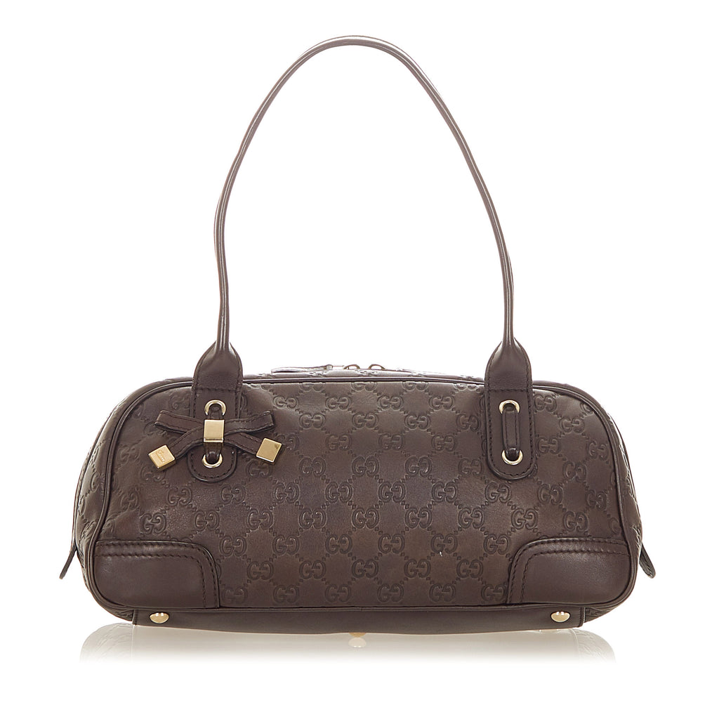 Guccissima Princy Leather Shoulder Bag Brown - Bag Religion