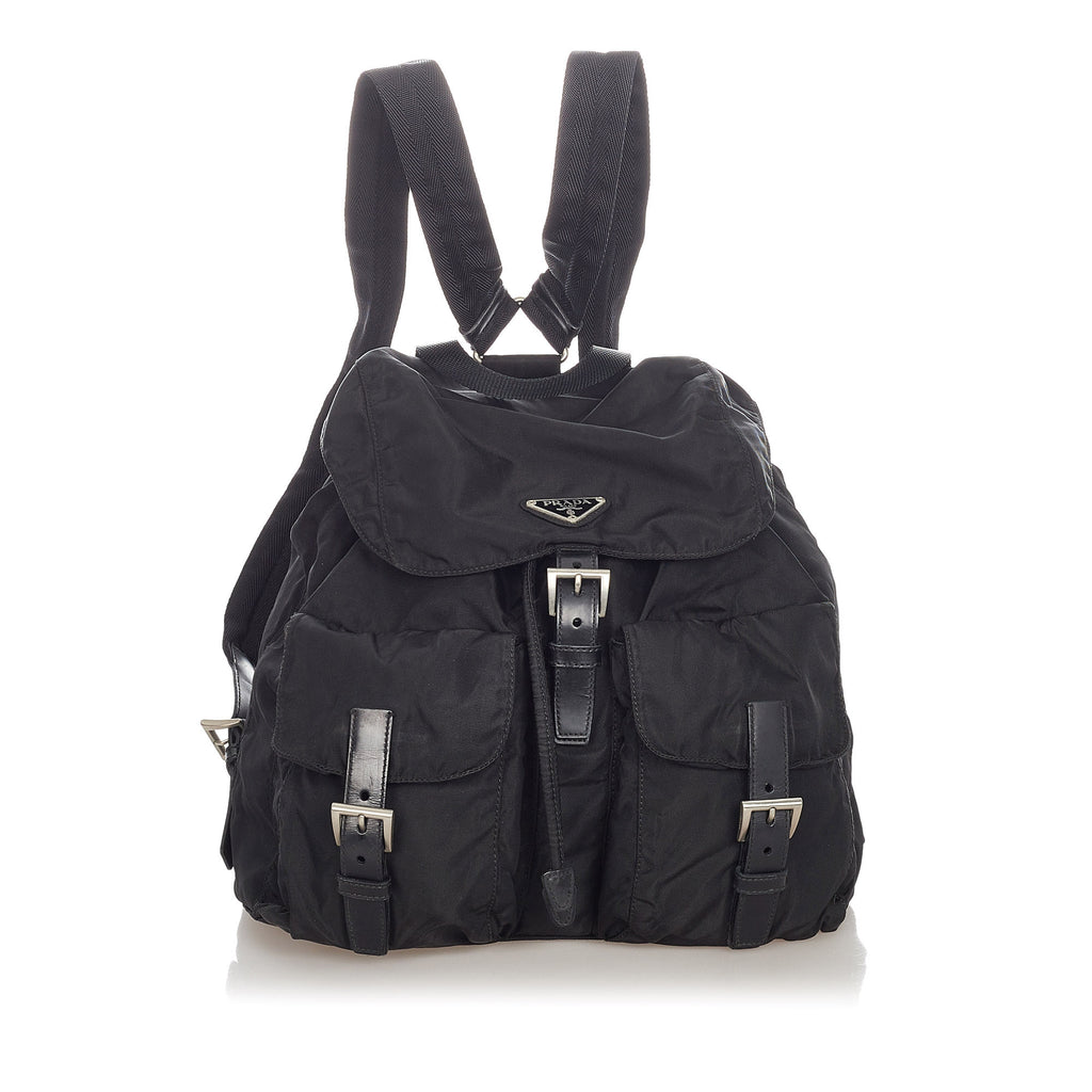 Tessuto Drawstring Backpack Black - Bag Religion