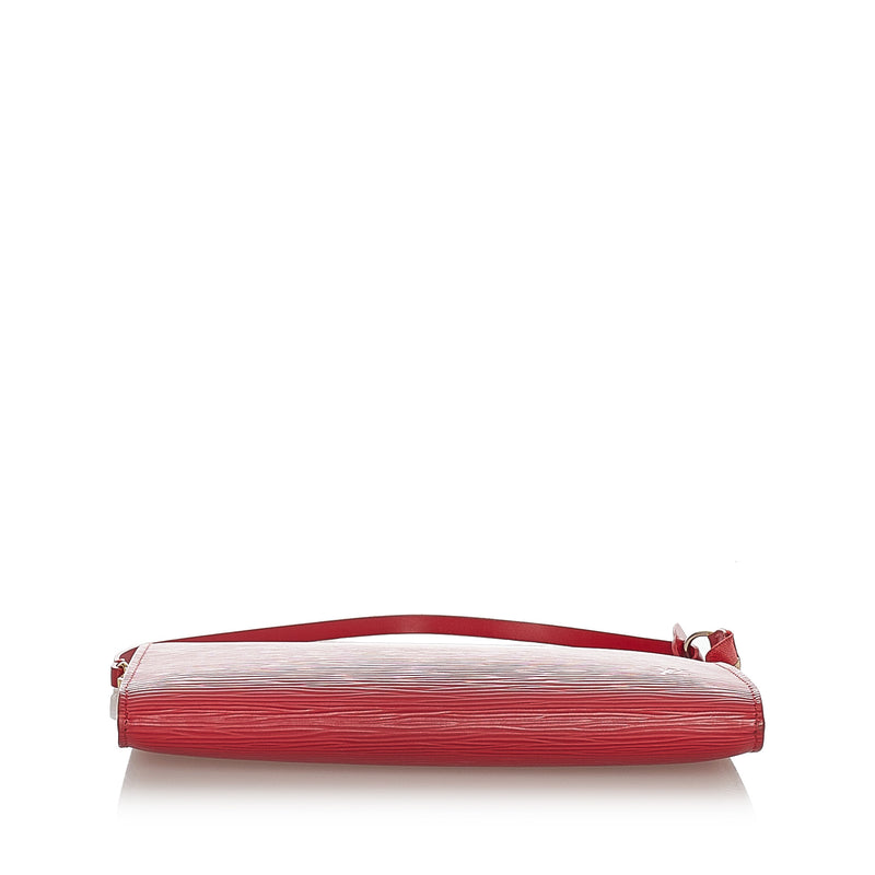 LOUIS VUITTON Epi Leather Red Pochette Accessoires Pouch E5287