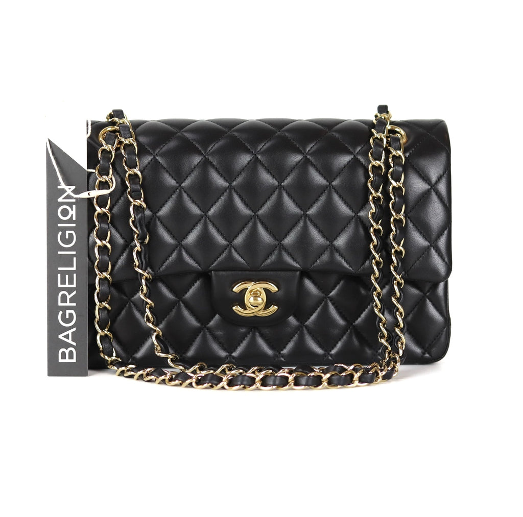 Classic Flap Black Medium Lambskin GHW