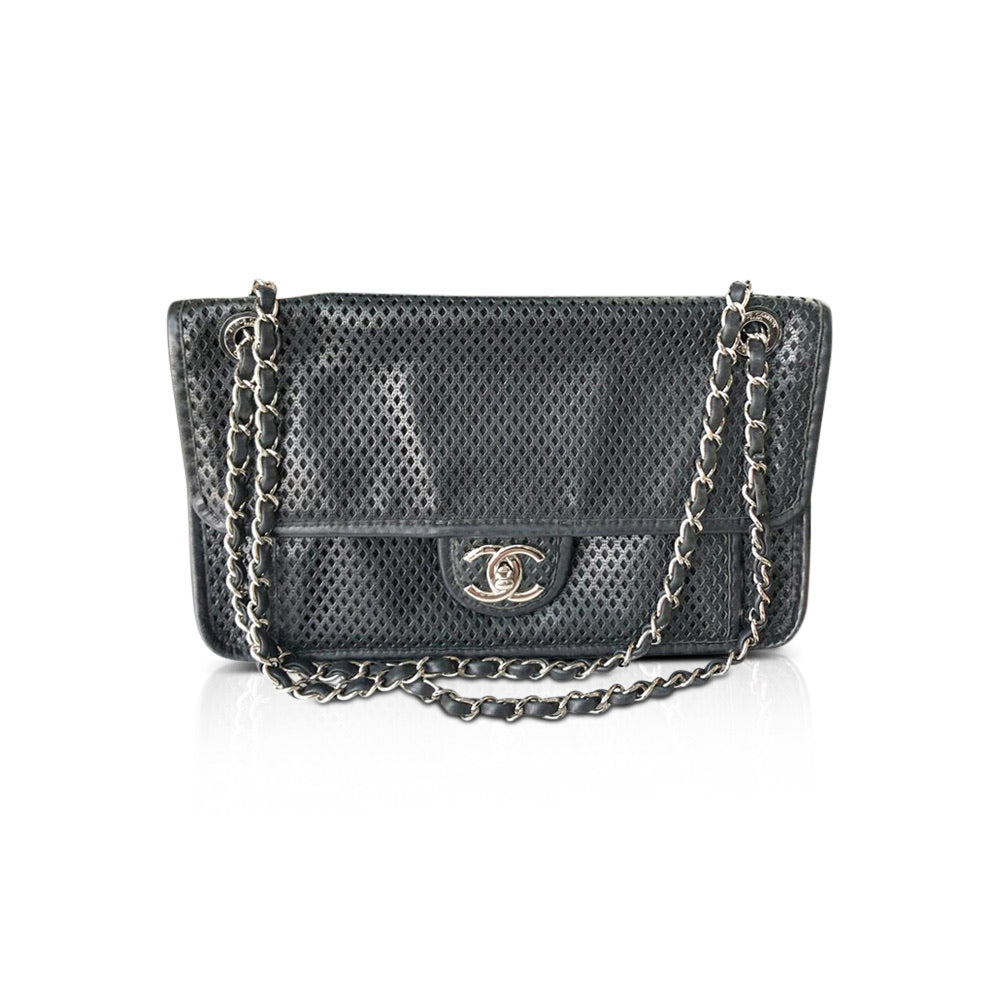 Chanel perforated flap bag sale