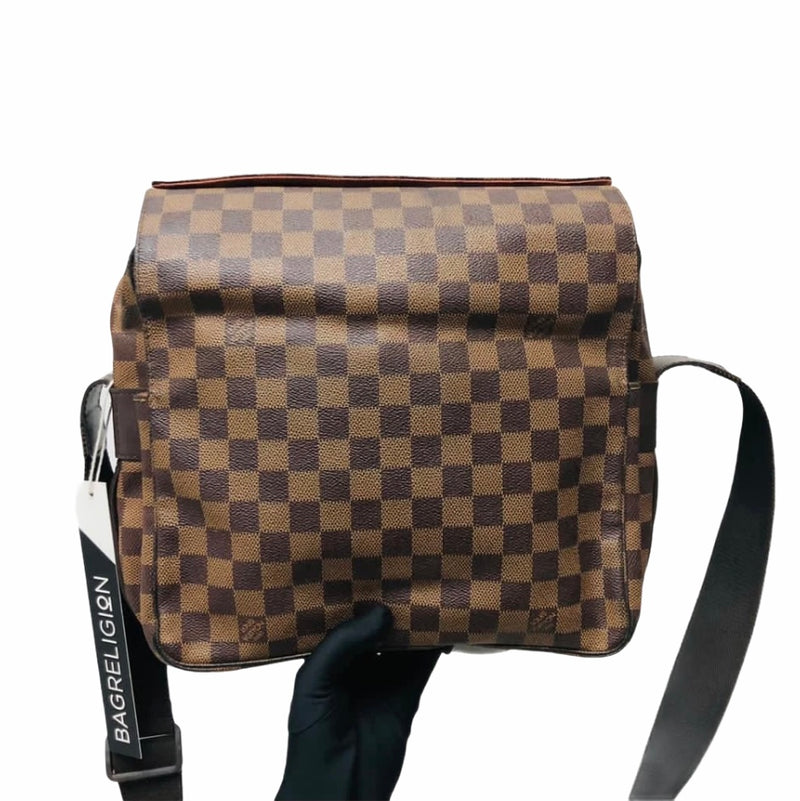 Louis Vuitton Damier Ebene Naviglio Messenger Crossbody Shoulder GM Bag,  2005.
