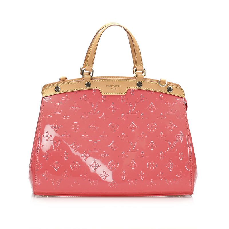Louis Vuitton Brea Vernis MM Coral Bag