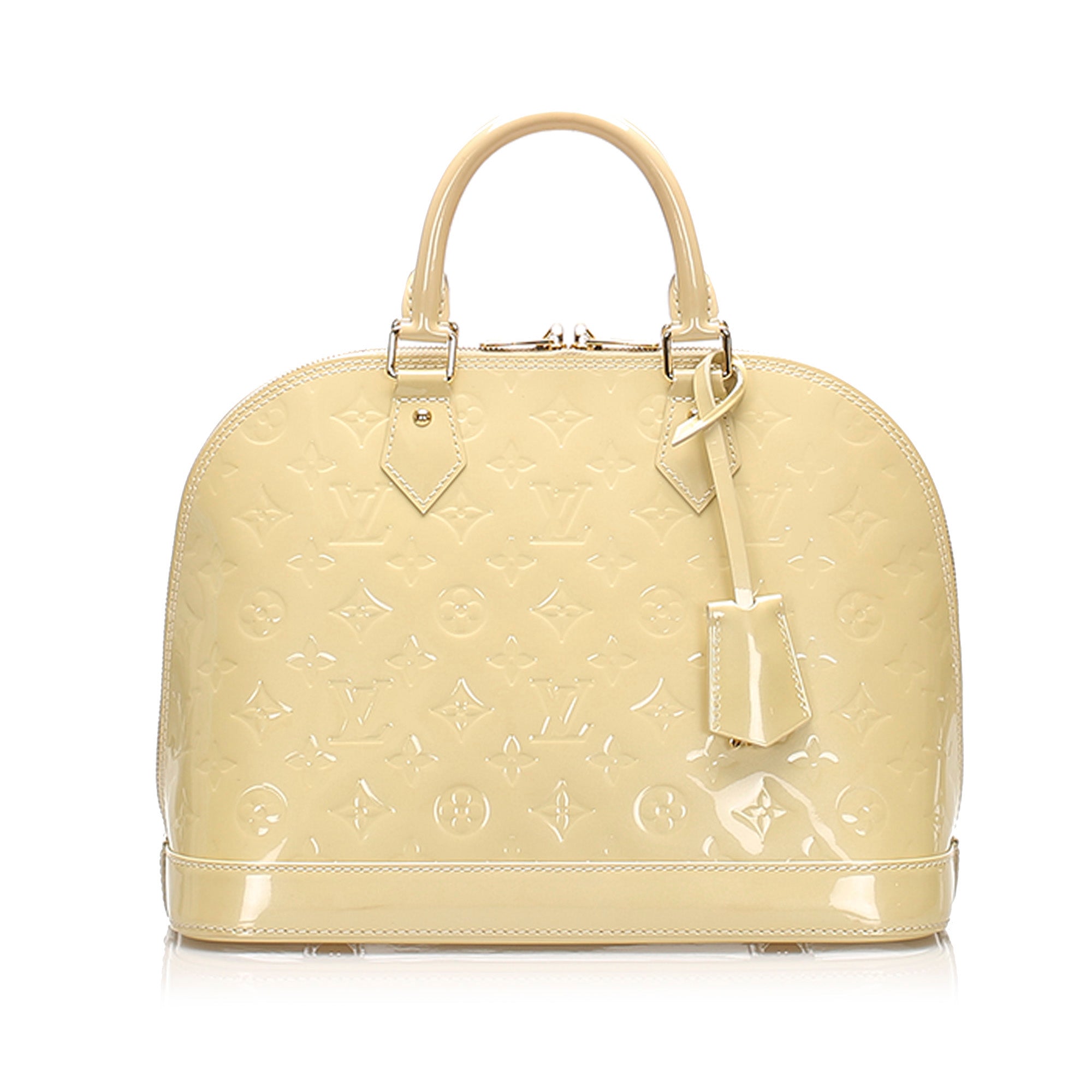 Louis Vuitton Calfskin Monogram Damier Tressage City Steamer MM Creme Beige  - The Lux Portal