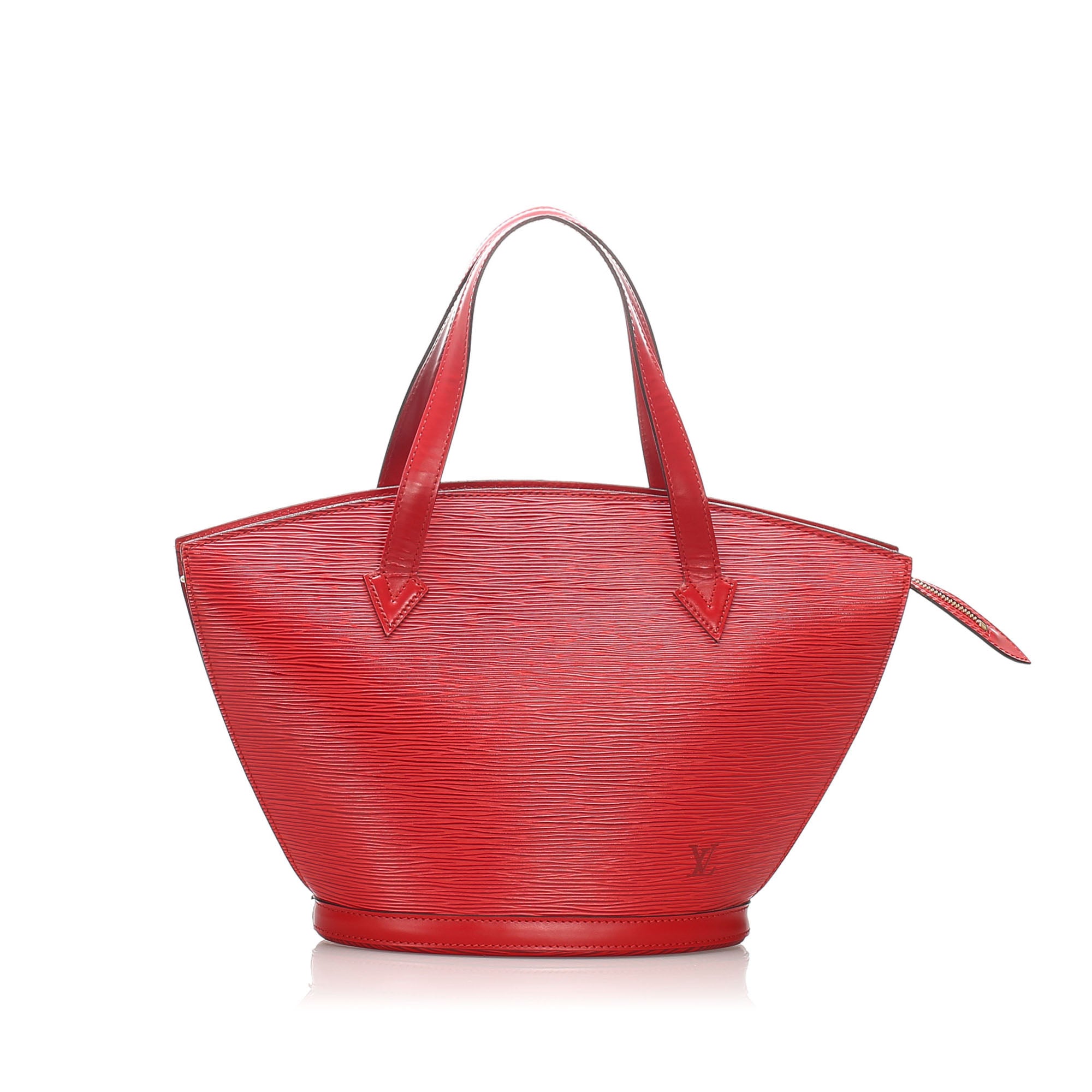 Louis Vuitton Saint Jacques small model shopping bag in red epi leather