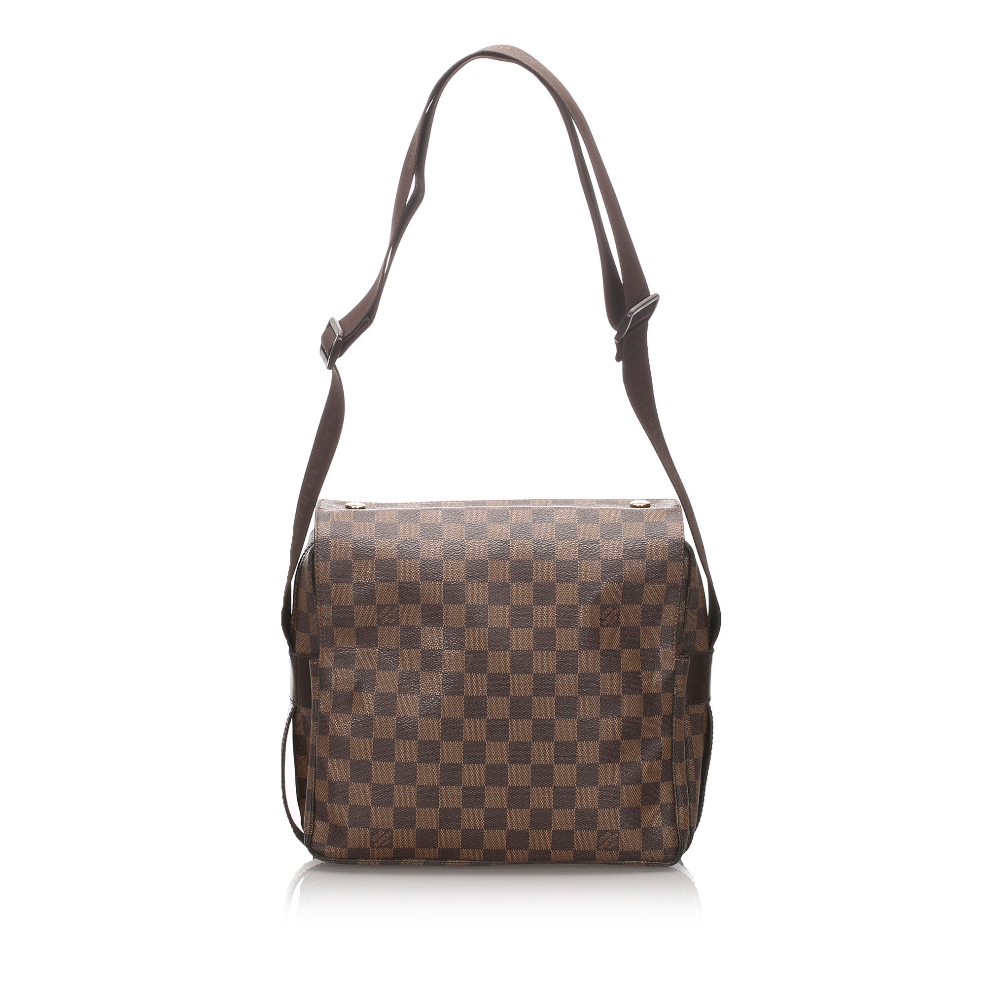 Dropshop - Brown Louis Vuitton Damier Ebene Naviglio Crossbody Bag