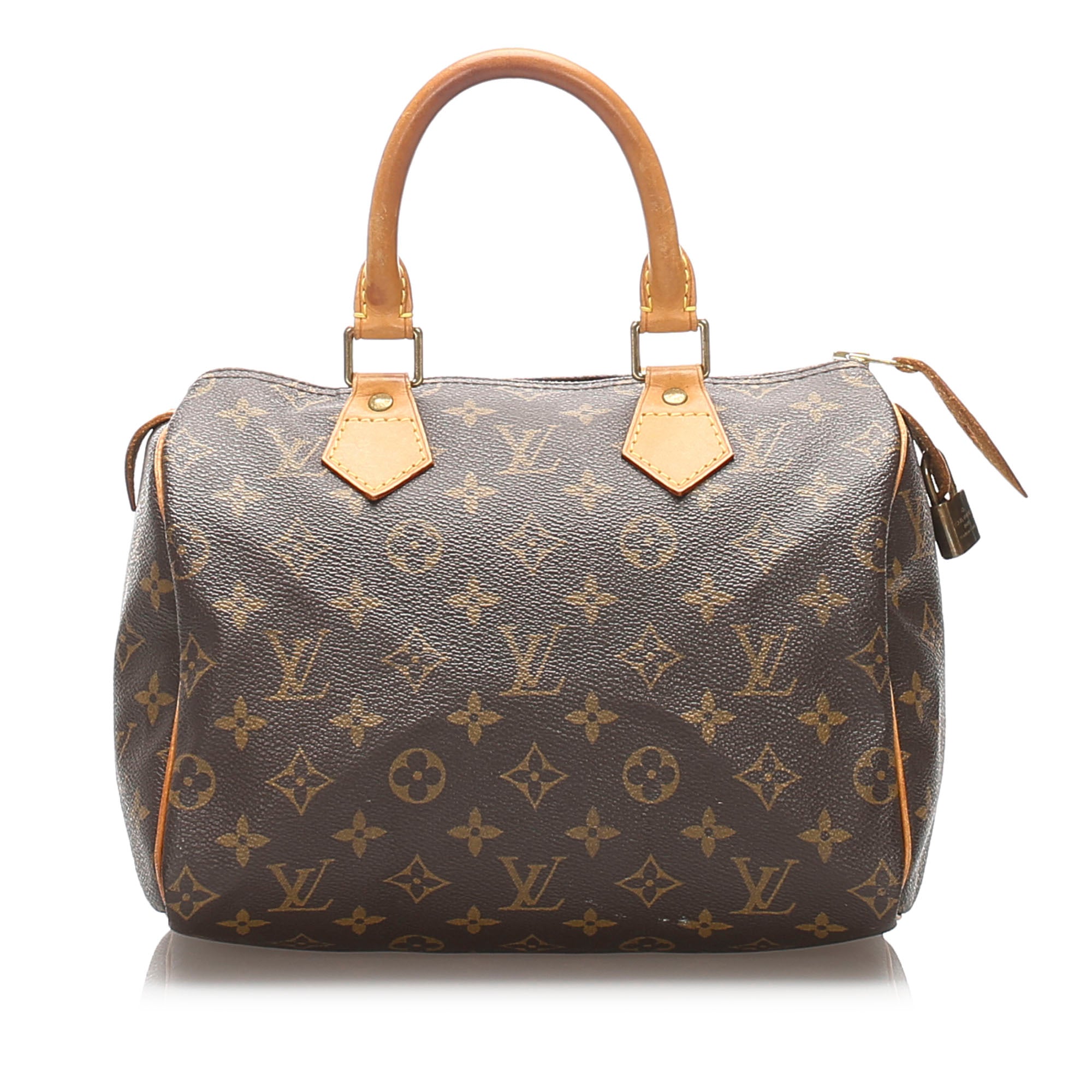 LV Nano Speedy Monogram canvas/cowhide leather trim GHW, Luxury