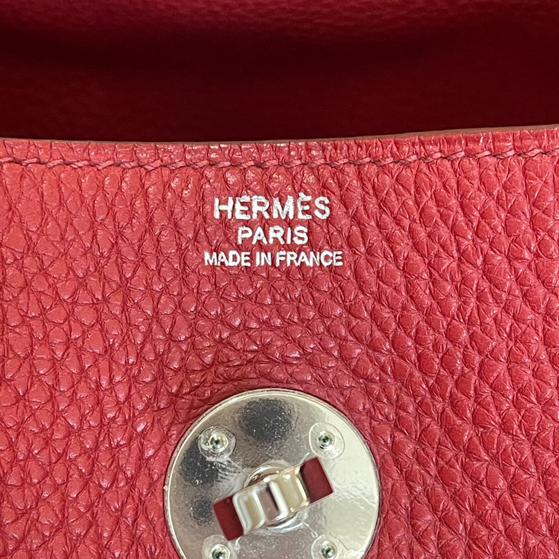 Hermes Lindy 30 Bag K1 Rouge Grenat Clemence GHW
