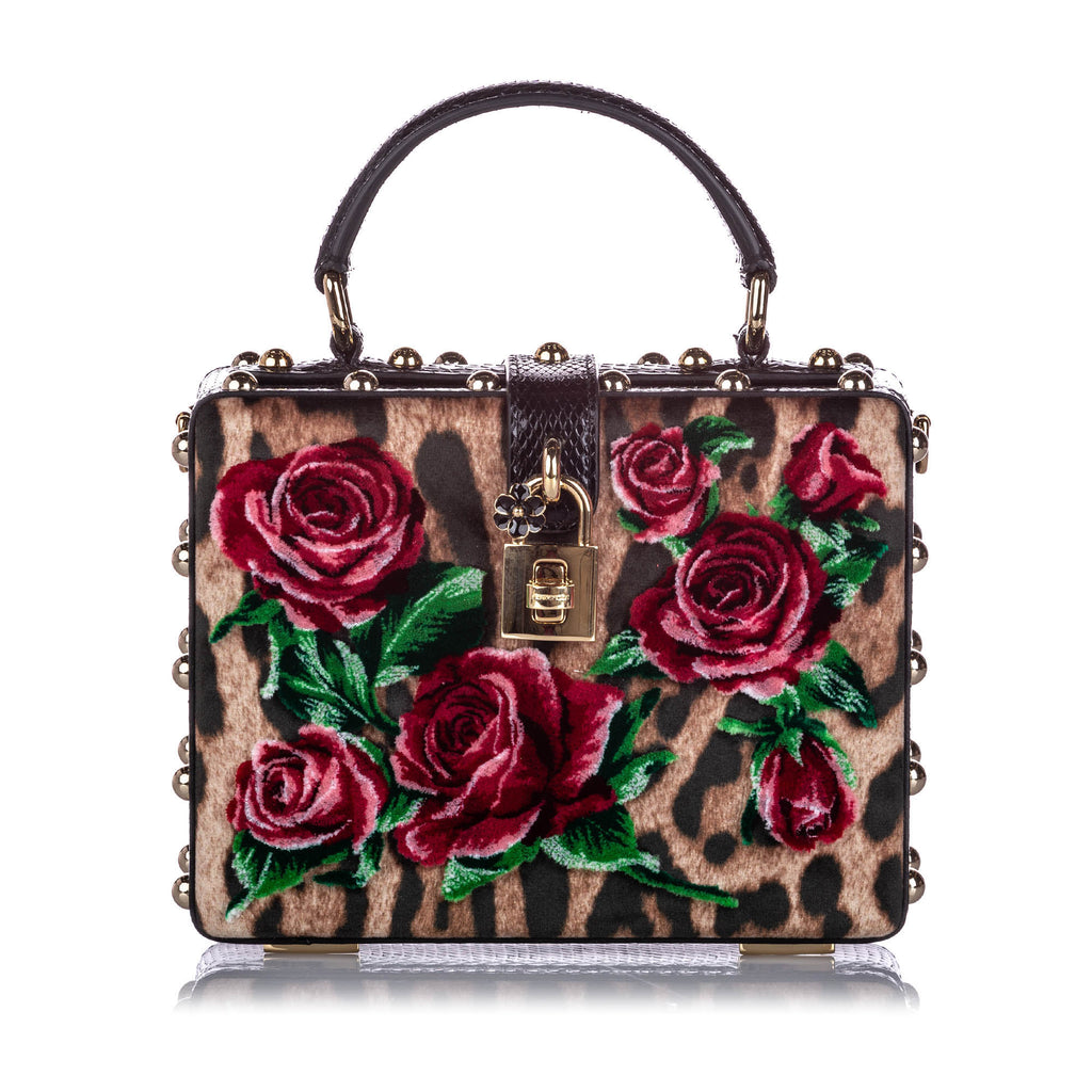 Rose Box Velvet Satchel Multi