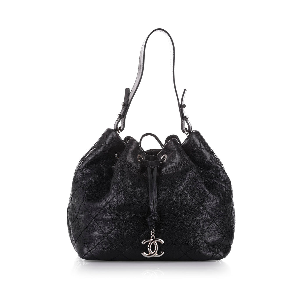 CC Matelasse Leather Bucket Black - Bag Religion