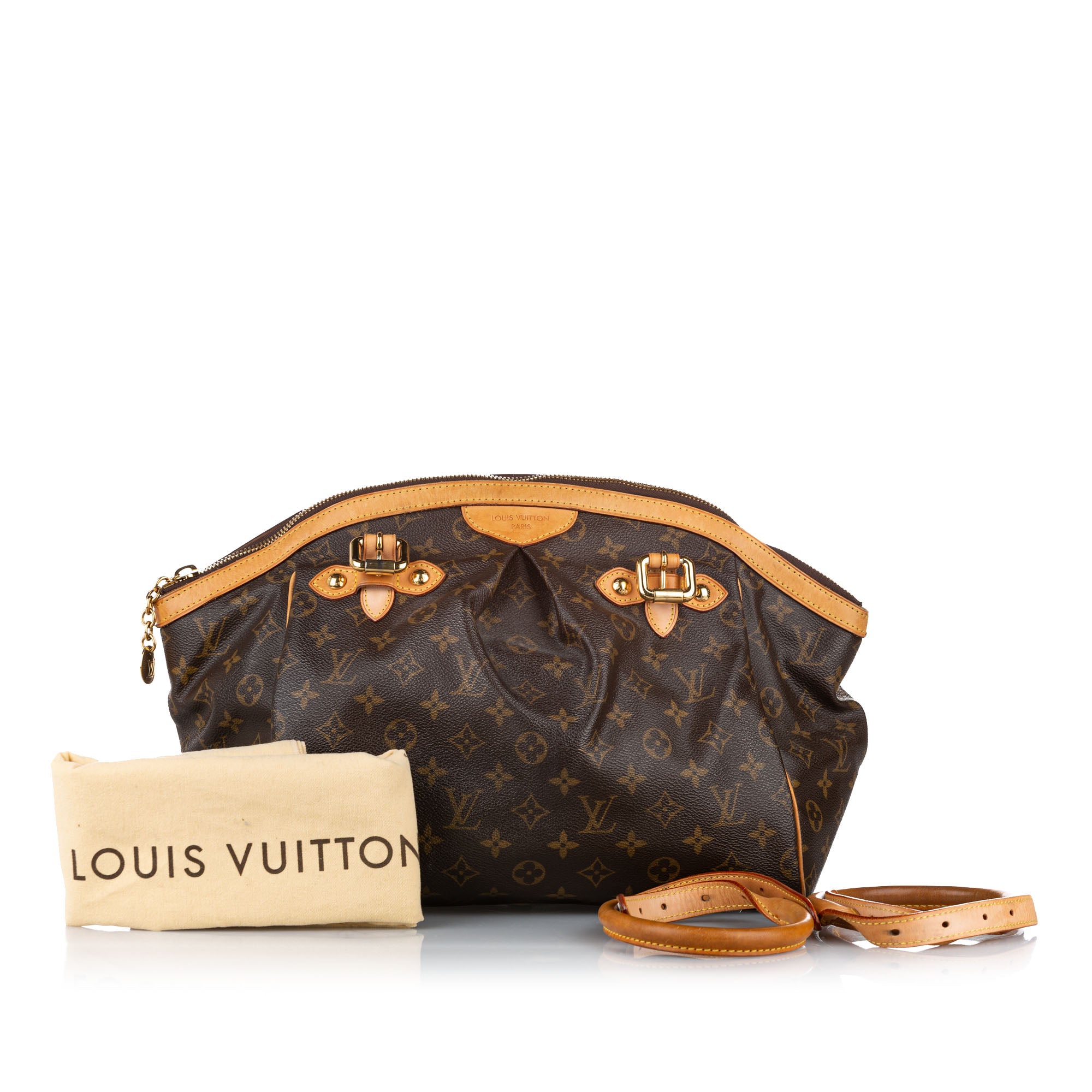 Louis Vuitton Tivoli Handbag Monogram Canvas GM Brown 2399271