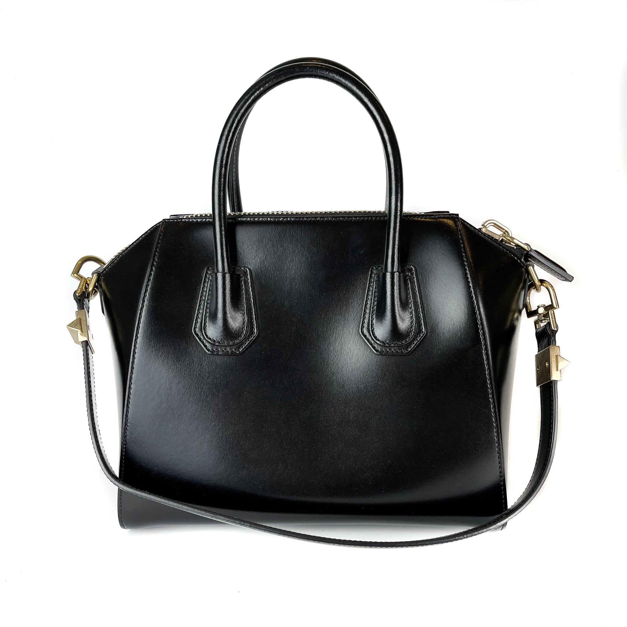 Givenchy Small Antigona Gold Hardware Black Bag Religion