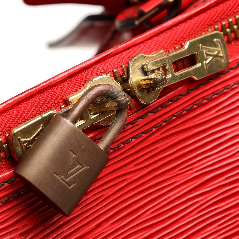 Keepall 45 Vintage bag in red epi leather Louis Vuitton - Second
