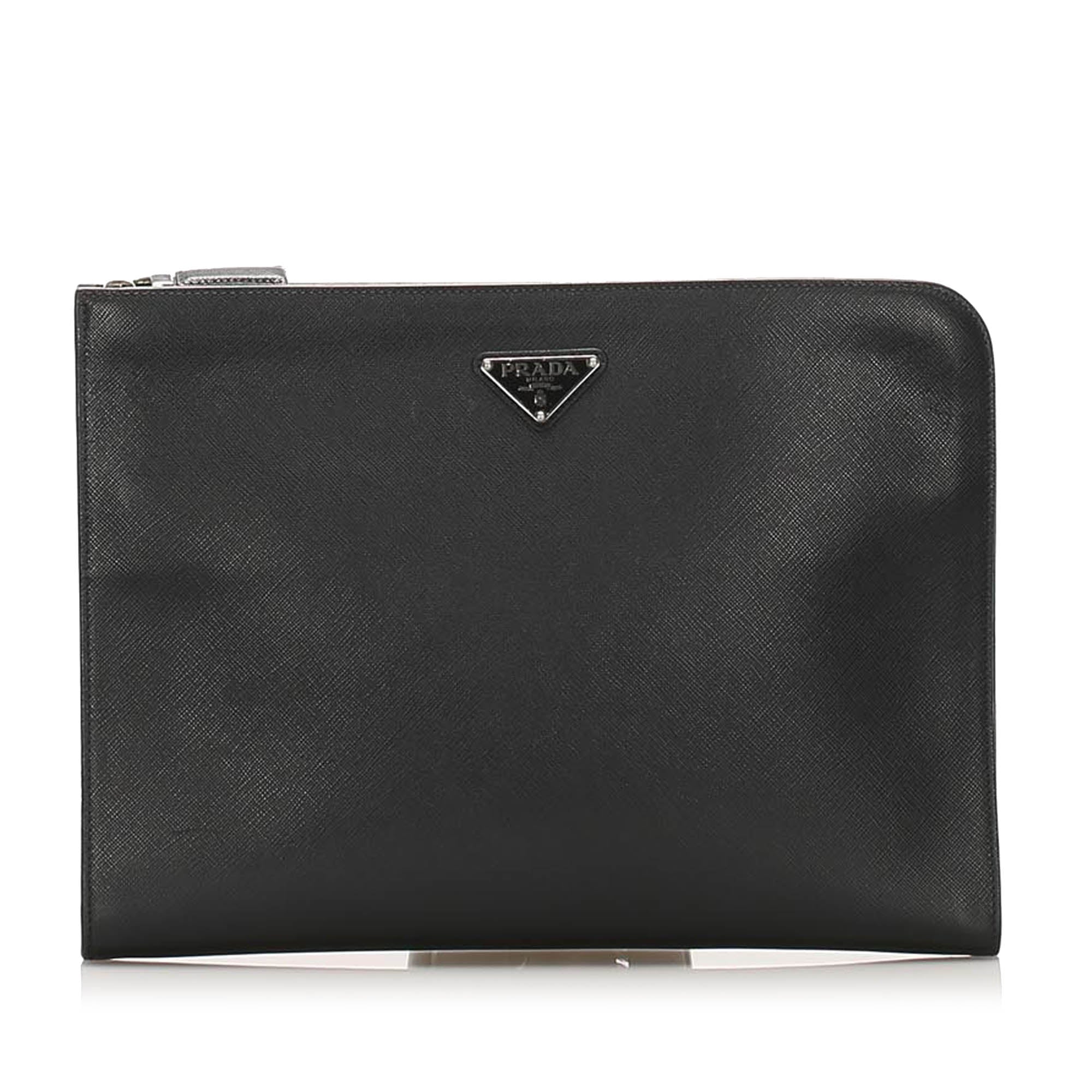 Prada on sale saffiano clutch