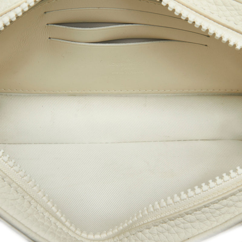 Louis Vuitton Pochette Volga Monogram White in Taurillon Leather