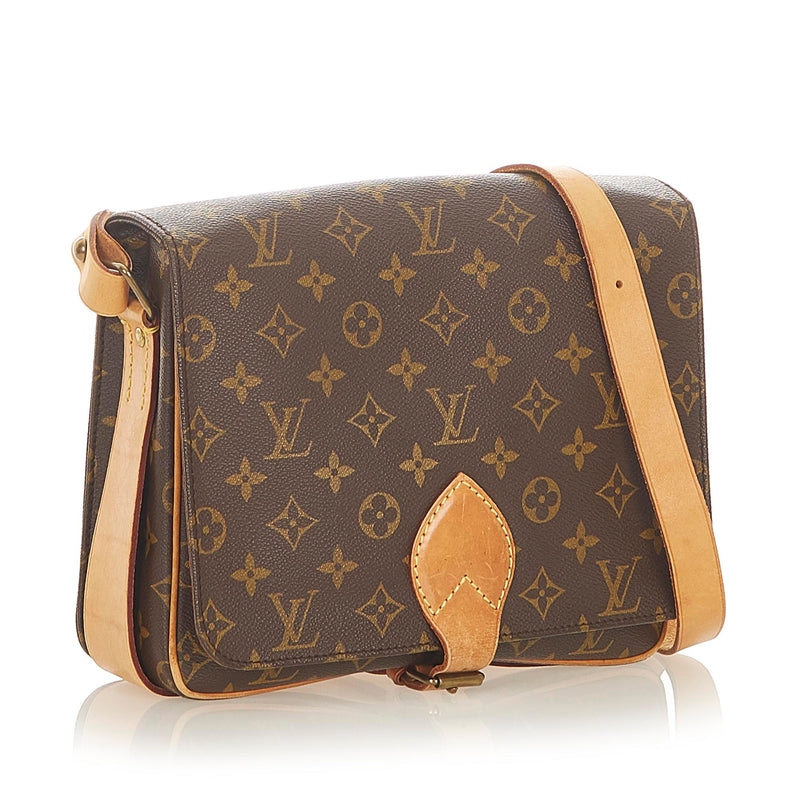 Brown Louis Vuitton Monogram Cartouchiere GM Crossbody Bag – Designer  Revival
