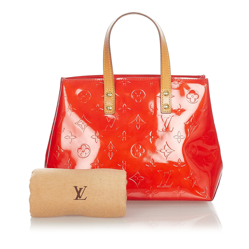 Louis Vuitton Red Monogram Vernis Reade PM QJB0D3MQRF005