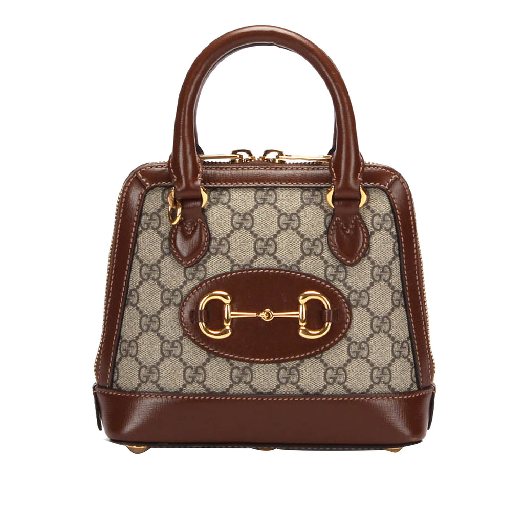 GG Supreme Horsebit Satchel Brown - Bag Religion