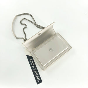 Mini Sunset Bag Off-White Leather