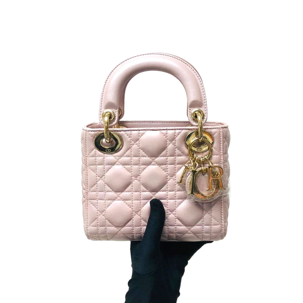 Mini Lady Dior Bag Pearl Pink