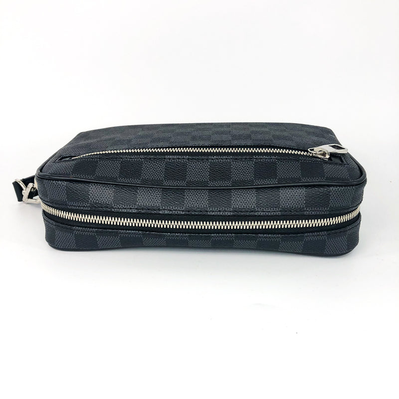 Louis Vuitton Kasai Clutch Damier Graphite in Toile Canvas/Leather with  Silver-tone - US