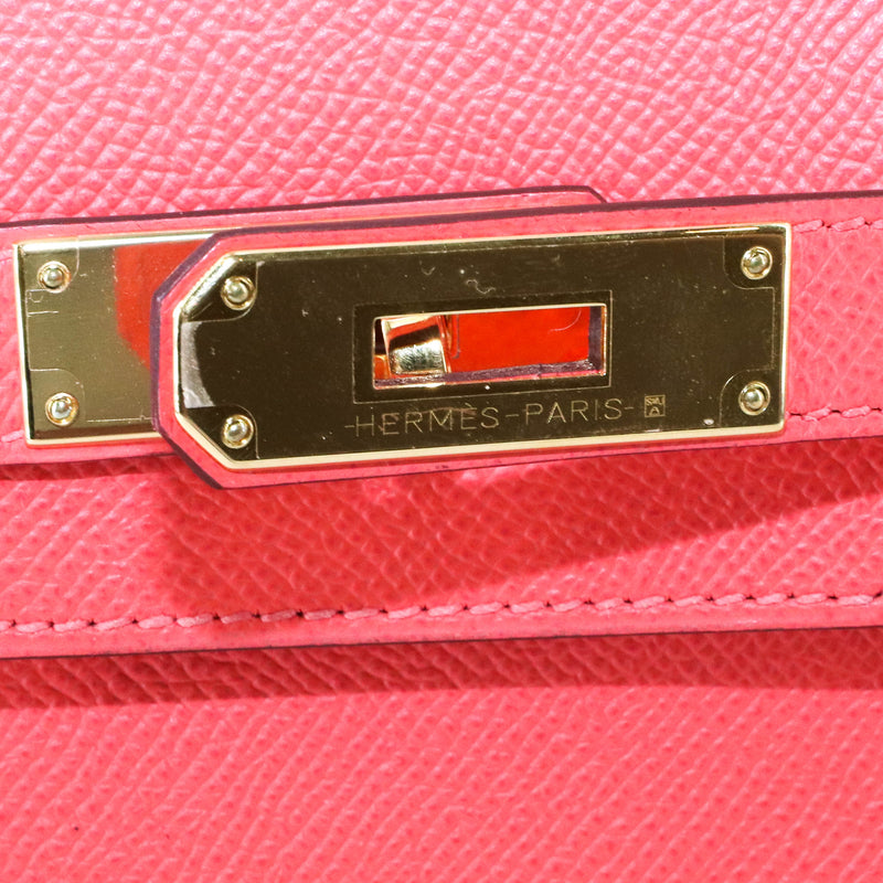 Hermes Birkin Bag 30 Rose Extreme Clemence Gold Hardware