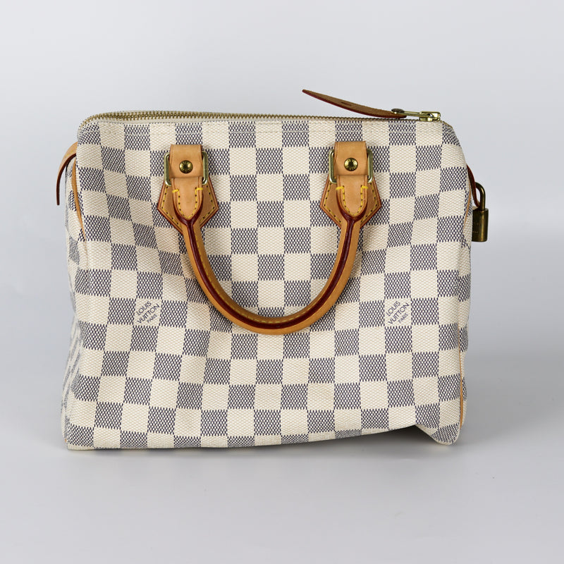 Buy PreOwned Louis Vuitton Damier Azur Speedy 25 Bag