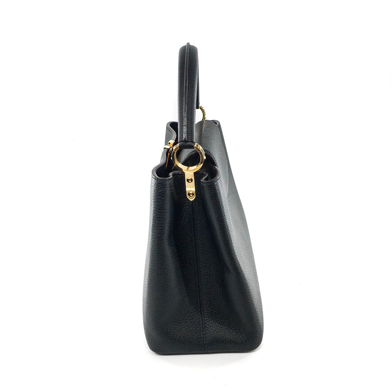 WOMENS DESIGNER Louis Vuitton Capucines MM Black leather For Sale at  1stDibs