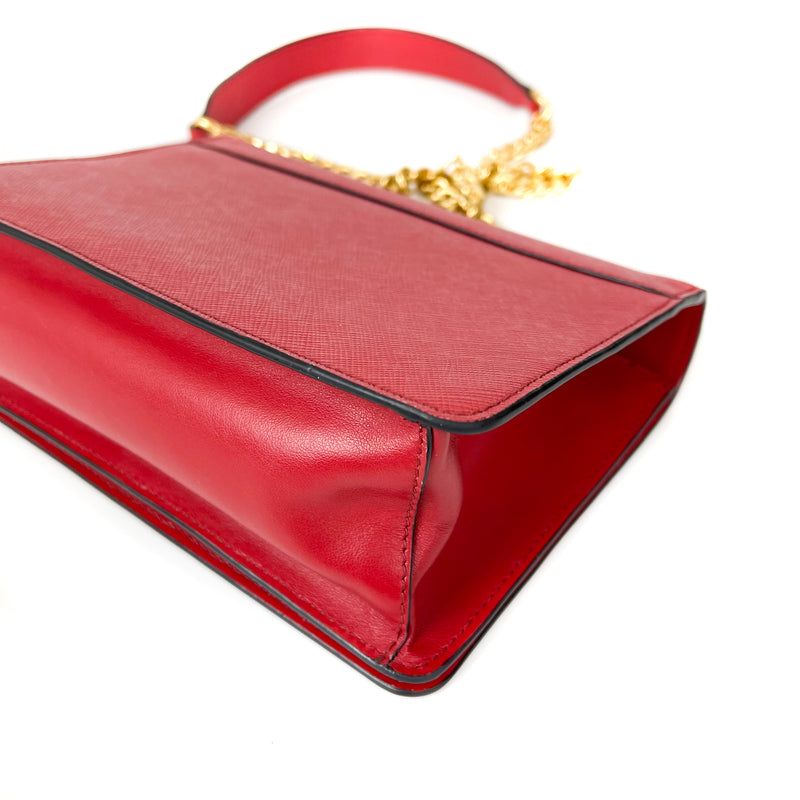 Saffiano Lux Crossbody Bag Red