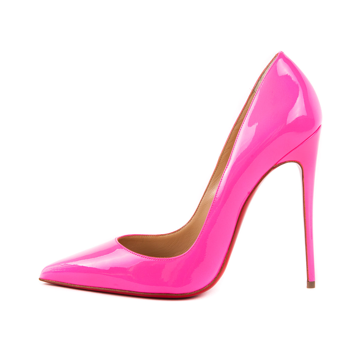 Christian purchases Louboutin DrapessennSize 37 (size 7) Pink Velvet