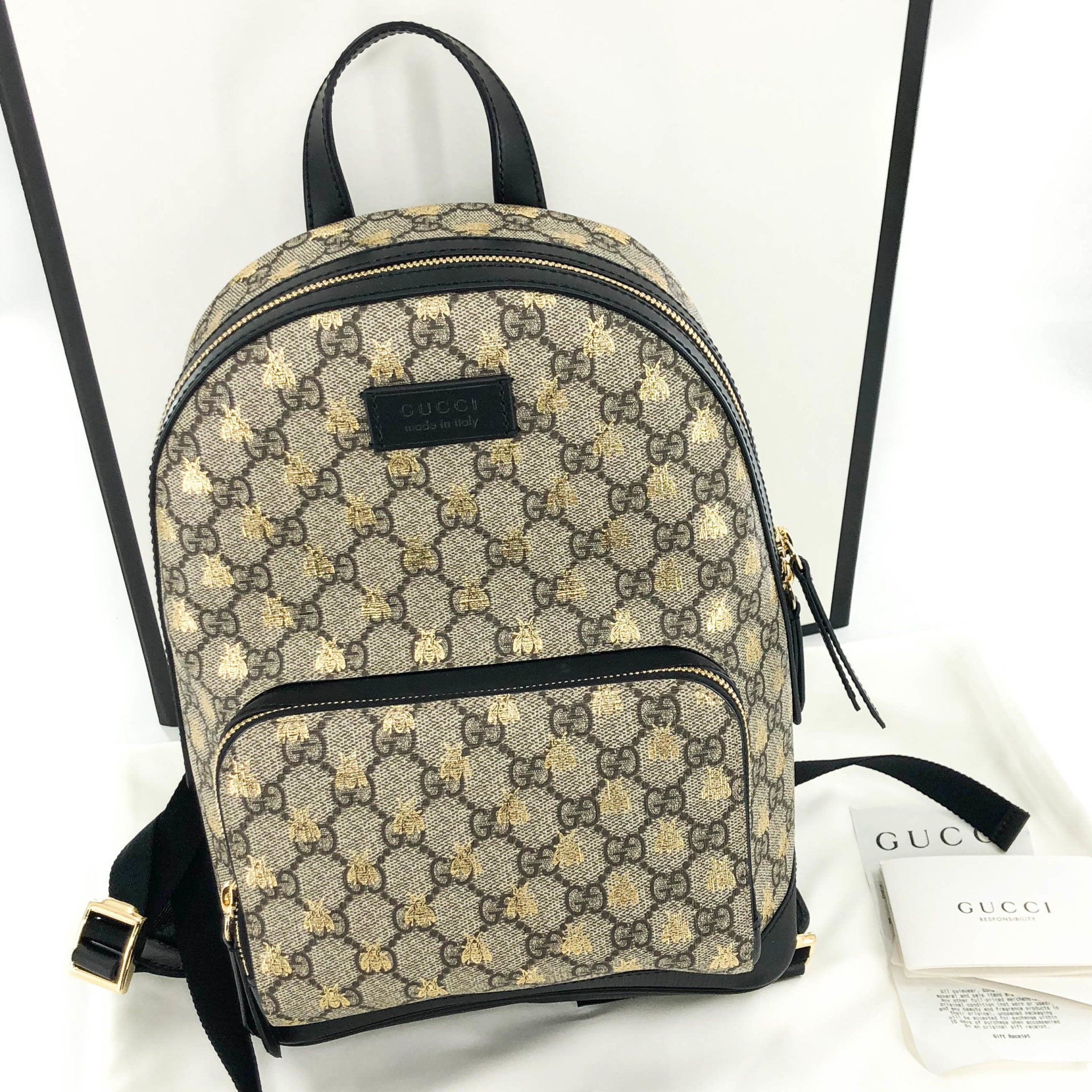 Gucci mini bee backpack on sale