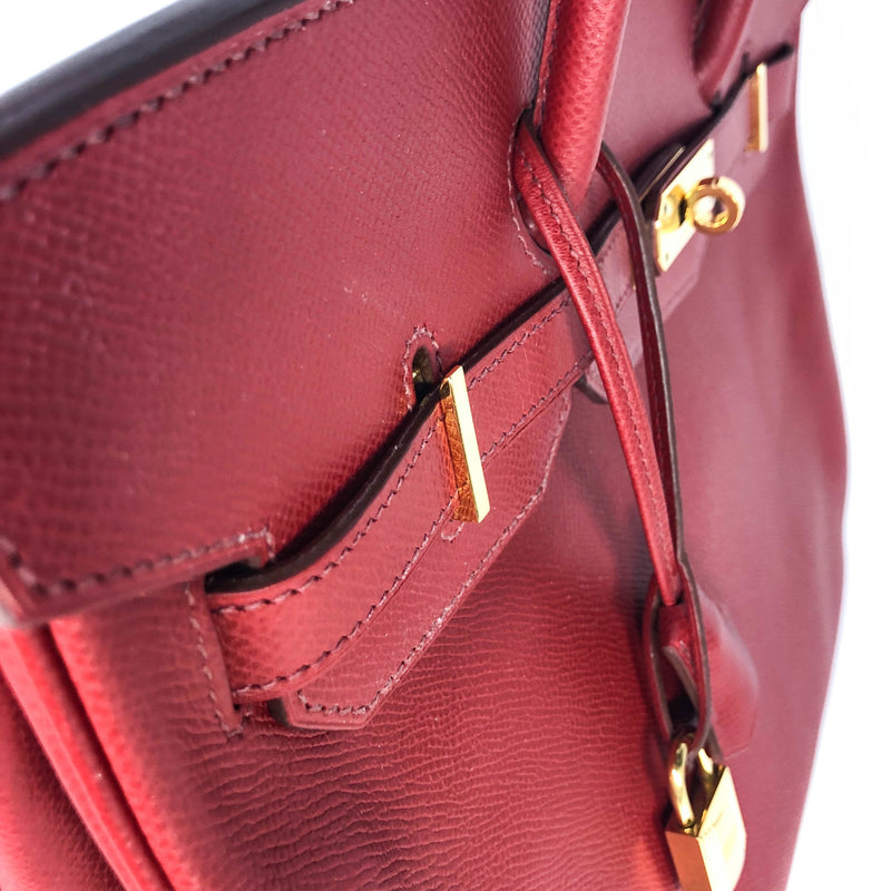 Hermes Birkin bag 30 Rouge H Epsom leather Gold hardware
