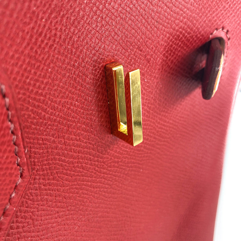 Hermes Rouge Vif Swift Leather Jige 29 Clutch Bag