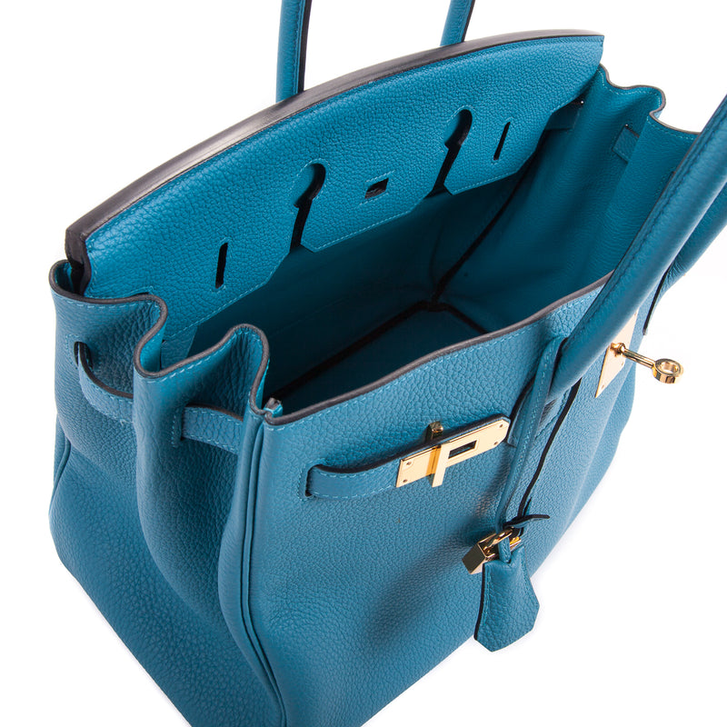 Hermès Birkin 35 Blue Atoll - Togo Leather PHW