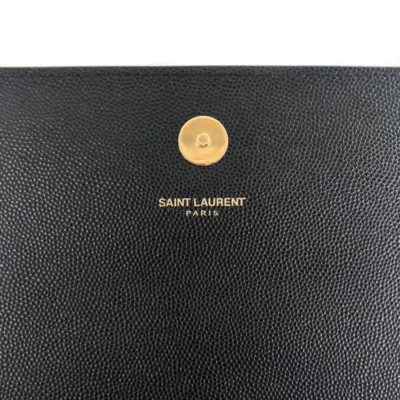 Saint Laurent Monogram Bill Pouch, Black/Gold – CULTSTATUS