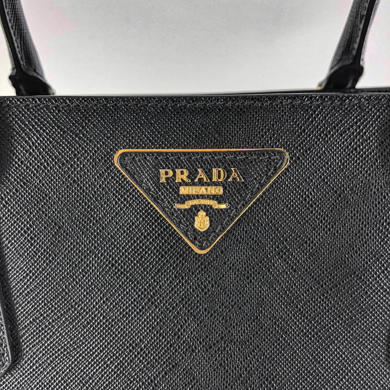 Womens Kimiaa - Saffiano Bar Detail Tote Bag Black