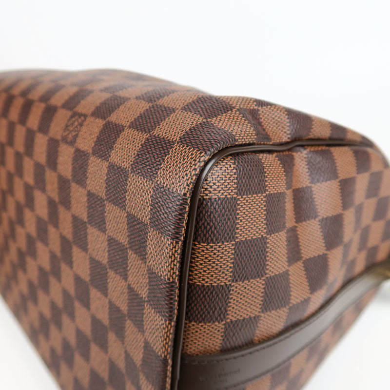 Speedy 35 Bandouliere Damier Ebene Leather