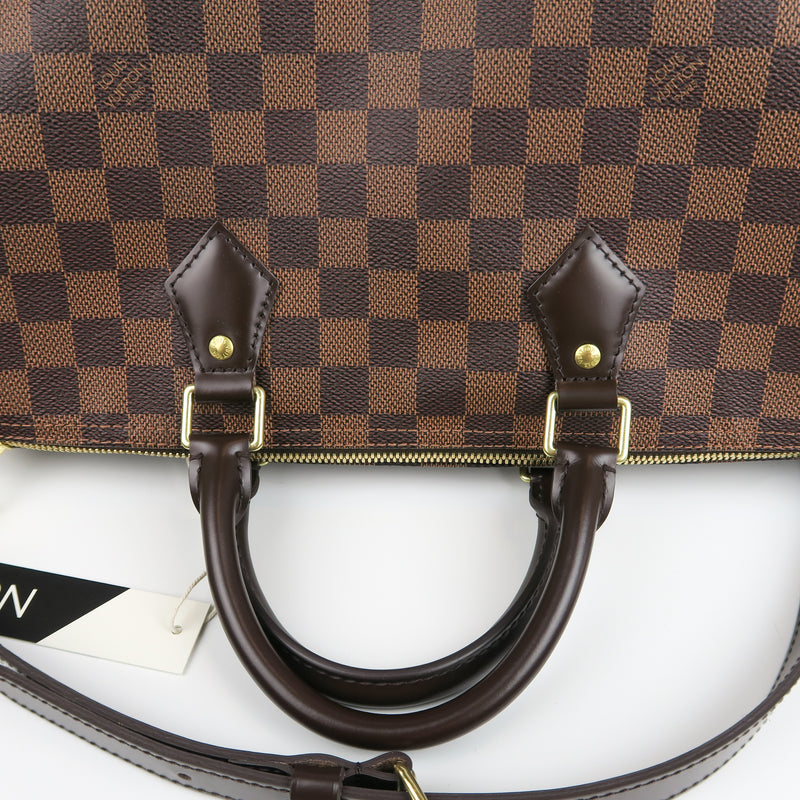 Speedy 35 Bandouliere Damier Ebene Leather