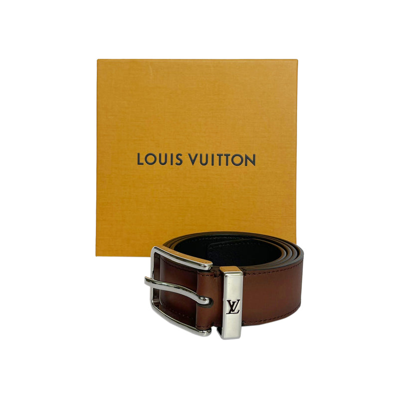 Louis Vuitton - Pont NEUF 35mm Belt - Damier Canvas - Graphite - Size: 100 cm - Luxury