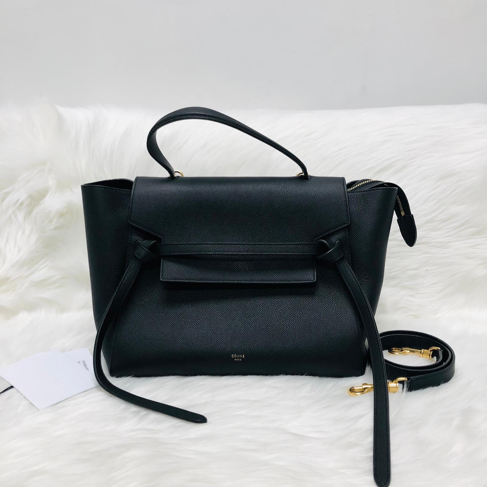 Celine belt bag black sale