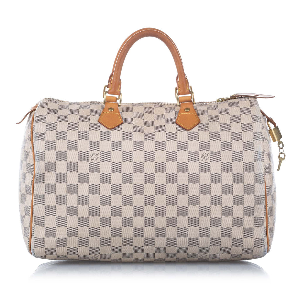 Damier Azur Speedy 35 White - Bag Religion