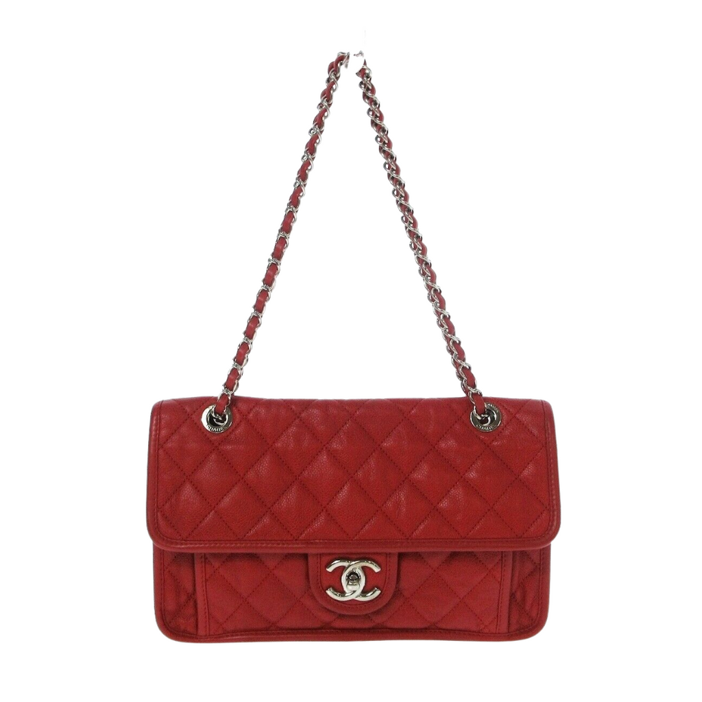 French Riviera Flap Caviar Red SHW