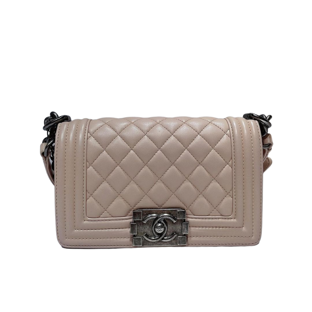 Small Boy Bag Lambskin Light Pink RHW