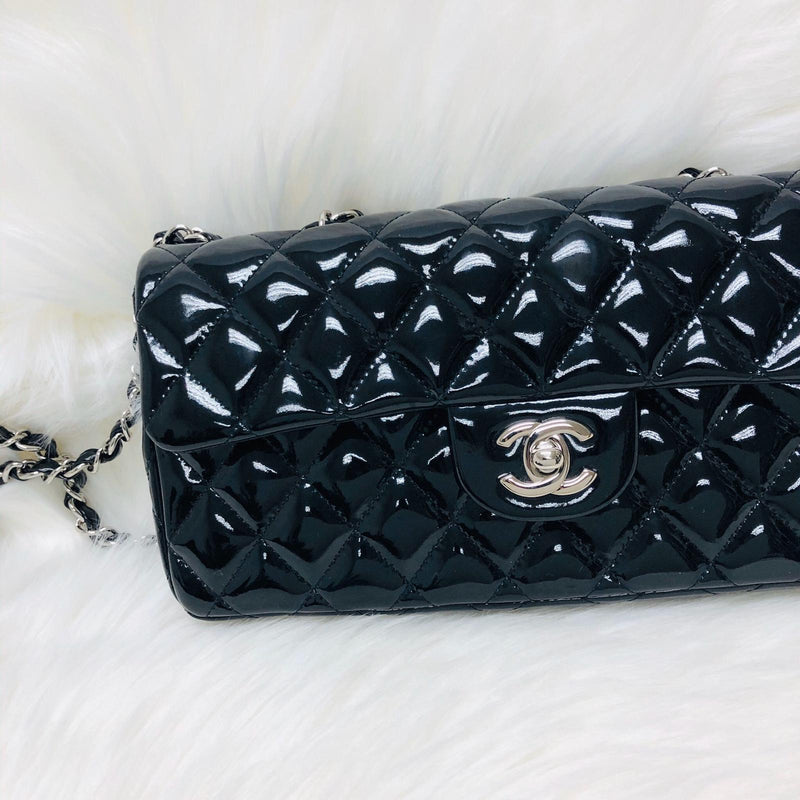 100% Authentic CHANEL Sac Class Rabat 94305 Black/ Silver Hardware Series  14xxxxxx, Luxury, Bags & Wallets on Carousell