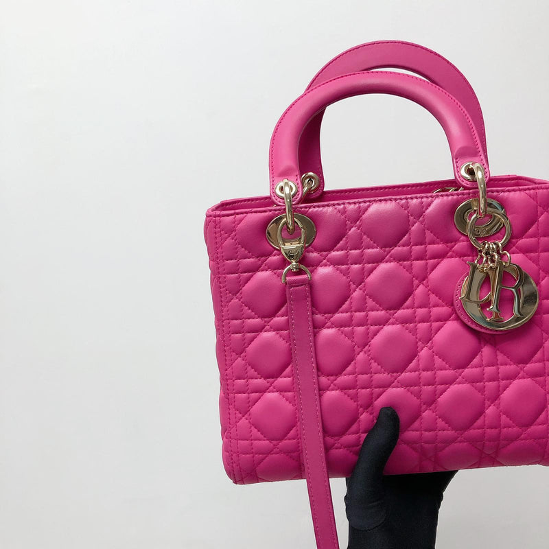 Christian Dior 2014 preowned Cannage Mini Lady Dior twoway Handbag   Farfetch